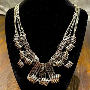 Alisha D Silver color necklace